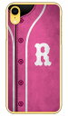 Cf LTD ベースボール イニシャル ピンク R (クリア) iPhone XR Apple Coverfull iphoneXR ケース iphoneXR カバー iphone XR ケース iphone XR カバーアイフォーン10R ケース アイフォーン10R カバー 10R ケース アイフォーン10R 送料無料(2)
