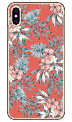 リゾートフラワー サーモンピンク （クリア） iPhone XS Max Apple SECOND SKIN ハードケース iphoneXS Max ケース iphoneXS Max カバー iphone XS Max ケース iphone XS Max カバーアイフォーン10S Max ケース アイフォーン10S Max カバー 送料無料