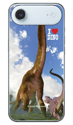 Dinosaur Design 恐竜デザインシリーズ 「ブラキオサウルスとアロサウルス_A」 (クリア) iPhone Air 本体 保護 ハードケース スマホカバー　送料無料