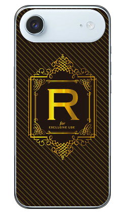 Rakuten - Cf LTD ラグジュアリーイニシャル R ゴールドイエロー (クリア) iPhone Air Coverfull 本体 保護 ハードケース スマホカバー　送料無料