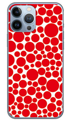 バブルドット ホワイト×レッド （ソフトTPUクリア） iPhone 13 Pro Max Apple SECOND SKIN iphone13promax ケース iphone13promax カバー アイフォーン13プロマックス ケース アイフォーン13プロマックス カバー アイフォン 13 送料無料