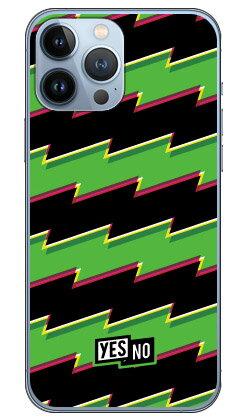 ライトニングボーダー グリーン （ソフトTPUクリア） iPhone 13 Pro Max Apple YESNO ソフトケース アップル iphone13 pro max iphone13 pro max ケース iphone13 pro max カバー アイフォーン13プロマックス ケース アイフォーン13プロマックス カバー 送料無料