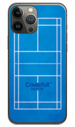 バドミントンコート ブルー(クリア) iPhone 13 Pro Apple Coverfull 受注生産 スマホケース ハードケース アップル iphone1...