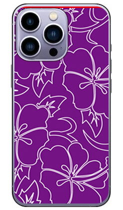 樂天商城 - ハイビスカスライン パープル （ソフトケース） iPhone14 Pro (6.1インチ) SECOND SKINiphone 14 pro ケース iphone 14 pro 本体 保護 iphone 14 pro フィルム iphone 14 pro スマホケース スマホカバー iphone 14 pro case iphone 14 pro カメラ レンズ 保護 送料無料