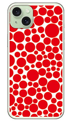 バブルドット ホワイト×レッド （ソフトケース） iPhone 15 Plus SECOND SKINiPhone 15 Plus ケース iphone15plus iphone 本体 保護 iphone ケース iPhone 15 Plus ケース iphone15plus ハードケース iphone15plus スマホケース スマホカバー 送料無料
