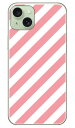 Cf LTD ピンキーコレクション ストライプA （クリア） iPhone 15 Plus CoverfulliPhone 15 Plus ケース iphone15plus iphone 本体 保護..