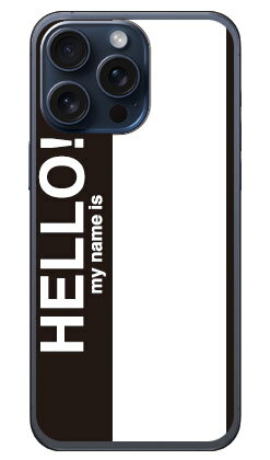 Hello my name is ブラック （ソフトケース） iPhone 15 Pro Max SECOND SKINiPhone 15 Pro Max ケース iphone15promax iphone 本体 保護 iphone ケース iPhone 15 Pro Max ケース iphone15promax ハードケース iphone15promax スマホケース スマホカバー 送料無料