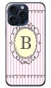 Cf LTD イニシャル アルファベット B ピンク (クリア) iPhone 15 Pro Max CoverfulliPhone 15 Pro Max ケース iphone15promax iphone 本体 保護 iphone ケース iPhone 15 Pro Max ケース iphone15promax ハードケース iphone15promax スマホケース 送料無料(2)