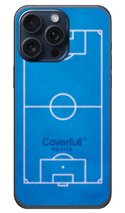 サッカーコート ブルー(クリア) iPhone 15 Pro Max CoverfulliPhone 15 Pro Max ケース iphone15promax...