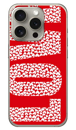 LOVE（ホワイト×レッド） （クリア） iPhone 15 Pro Coverfull カバフル 平面iPhone 15 Pro ケース iphone15pro iphone 本体 保護 iphone ケース iPhone 15 Pro ケース iphone15pro ハードケース iphone15pro スマホケース スマホカバー アイフォーン15プロ 送料無料