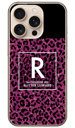 Cf LTD ヒョウ柄 ネイルボトル イニシャル R ピンク (クリア) iPhone 16 Pro Cover...