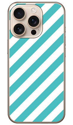 乐天商城 - Cf LTD ミントブルーコレクションシリーズ ストライプA (クリア) iPhone 16 Pro Coverfull 本体 保護 ハードケース スマホカバー　送料無料