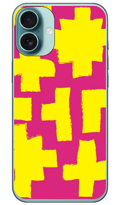 樂天商城 - ブロック ピンク×イエロー (クリア) iPhone 16 Plus Coverfull 本体 保護 ハードケース スマホカバー　送料無料