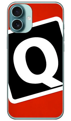 Rakuten - Cf LTD キャンプ イニシャル レッド×ブラック Q (クリア) iPhone 16 Plus Coverfull 本体 保護 ハードケース スマホカバー　送料無料