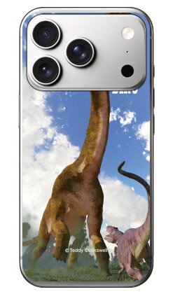 Dinosaur Design 恐竜デザインシリーズ 「ブラキオサウルスとアロサウルス_A」 (クリア) iPhone 17 Pro Max 本体 保護 ハードケース スマホカバー　送料無料