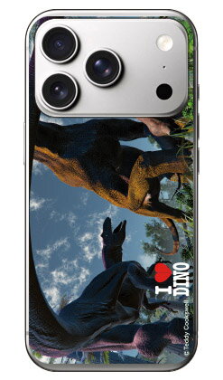 Dinosaur Design 恐竜デザインシリーズ 「ブラキオサウルスとアロサウルス_B」 (クリア) iPhone 17 Pro Max 本体 保護 ハードケース スマホカバー　送料無料