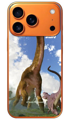 Dinosaur Design 恐竜デザインシリーズ 「ブラキオサウルスとアロサウルス_A」 (クリア) iPhone 17 Pro 本体 保護 ハードケース スマホカバー　送料無料