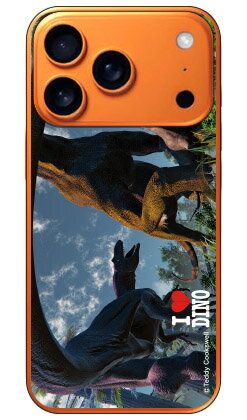 Dinosaur Design 恐竜デザインシリーズ 「ブラキオサウルスとアロサウルス_B」 (クリア) iPhone 17 Pro 本体 保護 ハードケース スマホカバー　送料無料