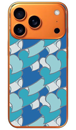 樂天商城 - ハートフル ブルーiPhone 17 Pro (ソフトTPU) SECOND SKIN ケース カバー スマホケース 送料無料 耐衝撃 プリント 保護 衝撃吸収