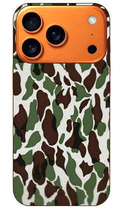 ウッドランド迷彩 TYPE3 iPhone 17 Pro 全面プリント SECOND SKIN 本体保護 スマホケース スマホカバー 送料無料