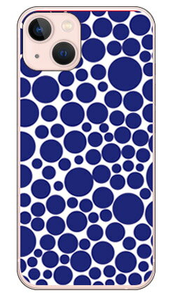 樂天商城 - バブルドット ホワイト×ネイビー （ソフトTPUクリア） iPhone 13 Apple SECOND SKIN セカンドスキン 平面 受注生産 スマホケース ソフトケース iphone13 ケース iphone13 カバー アイフォーン13 ケース アイフォーン13 カバー アイフォン 13 送料無料
