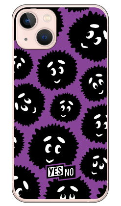ブライトくん パープル （ソフトTPUクリア） iPhone 13 Apple YESNO イエスノー 平面 受注生産 スマホケース ソフトケース アップル iphone13 iphone13 ケース iphone13 カバー アイフォーン13 ケース アイフォーン13 カバー 送料無料