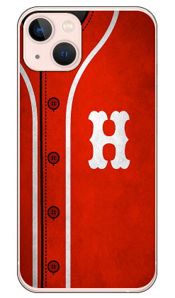 Cf LTD ベースボール イニシャル レッド H （クリア） iPhone 13 Apple Coverfull ...