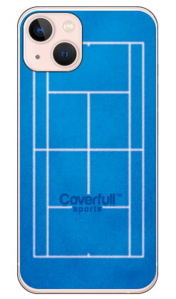 テニスコート ブルー(クリア) iPhone 13 Apple Coverfull カバフル 平面 受注生産 スマホケース ハードケース アップル iphone...