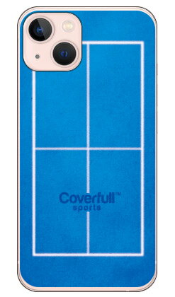 乐天商城 - 卓球コート ブルー（クリア） iPhone 13 Apple Coverfull カバフル 平面 受注生産 スマホケース ハードケース アップル iphone13 iphone13 ケース iphone13 カバー アイフォーン13 ケース アイフォーン13 カバー 送料無料