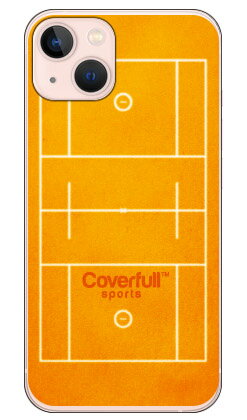 男子ラクロスコート オレンジ (クリア) iPhone 13 Apple Coverfull カバフル 平面 受注生産 スマホケ..
