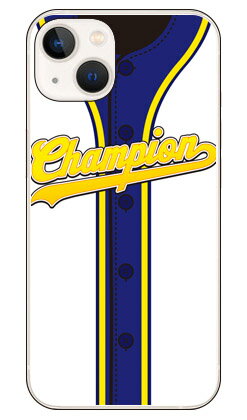 Cf LTD ベースボールユニフォーム ホワイト×ブルーイエロー （ハードケース） iPhone14 (6.1インチ) Coverfulliphone 14 ケース iphone 14 本体 保護 iphone 14 カバー iphone 14 スマホケース iphone 14 スマホカバー iphone 14 フィルム 送料無料