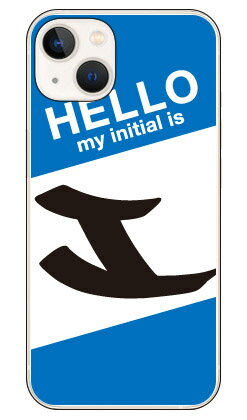 Cf LTD ハローイニシャル I ブルー （ハードケース） iPhone14 (6.1インチ) Coverfulliphone 14 ケース iphone 14 本体 保護 iphone 14 カバー iphone 14 スマホケース iphone 14 スマホカバー iphone 14 フィルム 送料無料