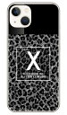 Cf LTD ヒョウ柄 ネイルボトル イニシャル X グレー (ハードケース) iPhone14 (6.1インチ) Coverfulliphone 14 ケース iphone 14 本体 保護 iphone 14 カバー iphone 14 スマホケース iphone 14 スマホカバー iphone 14 フィルム 送料無料(2)
