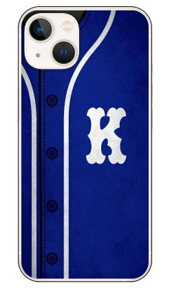Cf LTD ベースボール イニシャル ブルー K （ハードケース） iPhone14 (6.1インチ) Coverfulliphone 14 ケース iphone 14 本体 保護 iphone 14 カバー iphone 14 スマホケース iphone 14 スマホカバー iphone 14 フィルム 送料無料