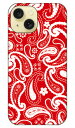ペイズリー レッド iPhone 15 SECOND SKIN セカンドスキン 全面 受注生産 スマホケース ハードケースiphone 15 ケース iphone15 iphone 本体 保護 iphone ケース iphone 15 ケース iphone15 ハードケース iphone15 スマホケース スマホカバー アイフォーン15 送料無料