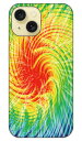 Tie dye イエローレッド design by ROTM iPhone 15 SECOND SKIN セカンドスキン 全面 受注生産iphone 15 ケース iphone15 iphone 本体 保護 iphone ケース iphone 15 ケース iphone15 ハードケース iphone15 スマホケース スマホカバー アイフォーン15 送料無料