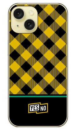 樂天商城 - ブロックチェック イエロー （クリア） iPhone 15 YESNO イエスノー 平面 受注生産 スマホケースiphone 15 ケース iphone15 iphone 本体 保護 iphone ケース iphone 15 ケース iphone15 ハードケース iphone15 スマホケース スマホカバー アイフォーン15 送料無料