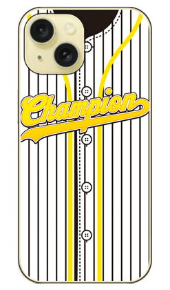 Cf LTD ベースボールユニフォーム ブラックストライプ×イエロー （クリア） iPhone 15 Coverfulliphone 15 ケース iphone15 iphone 本体 保護 iphone ケース iphone 15 ケース iphone15 ハードケース iphone15 スマホケース スマホカバー アイフォーン15 送料無料
