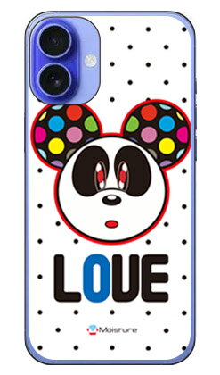 乐天商城 - Love Panda ブラックドット (クリア) design by Moisture iPhone 16 SECOND SKIN 本体 保護 ハードケース スマホカバー　送料無料