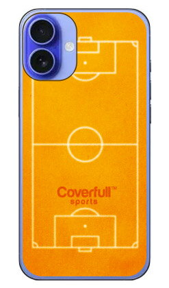 乐天商城 - サッカーコート オレンジ(クリア) iPhone 16 Coverfull 本体 保護 ハードケース スマホカバー　送料無料