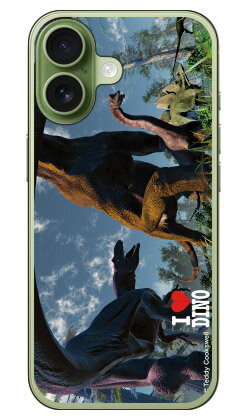 Dinosaur Design 恐竜デザインシリーズ 「ブラキオサウルスとアロサウルス_B」 (クリア) iPhone 17 本体 保護 ハードケース スマホカバー　送料無料