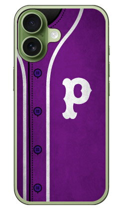 Cf LTD ベースボール イニシャル パープル P (クリア) iPhone 17 Coverfull 本体 保護 ハードケース スマホカバー　送料無料