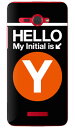 【送料無料】 Cf LTD サブウェイイニシャル Y オレンジ (クリア) / for HTC J butterfly HTL21/au 【Coverfull】【受注生産】【スマホケース】【ハードケース】au HTL21 カバー HTC J butterfly カバー HTC J butterfly HTL21 カバー htcj バタフライ スマホケース