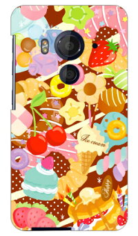 【送料無料】Milk'sDesignしらくらゆりこ「Sweettime」/forHTCJbutterflyHTV31/au【Coverfull】【カバフル】【全面】【受注生産】【スマホケース】【ハードケース】