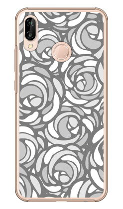 【送料無料】 ローズポップ パステルグレー （クリア） / for HUAWEI P20 lite HWV32/au・MVNOスマホ（SIMフリー端末） 【YESNO】huawei p20 lite ケース huawei p20 lite カバー ハーウェイ p20ライト ケース p20ライト カバー p20lite ケース p20lite カバー au