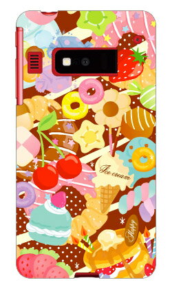 Milk's Design しらくらゆりこ 「Sweet time」 iida INFOBAR A03 au Coverfull ハードケース a03 ケース a03 カバー infobar a03 ケース infobar a03 カバー インフォバー ケース インフォバー カバー スマホケース スマホカバー アンドロイド 送料無料