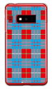 Tartan check レッド (クリア) design by Moisture iida INFOBAR A03 au SECOND SKIN a03 ケース a03 カバー infobar a03 ケース infobar a03 カバー インフォバー ケース インフォバー カバー スマホケース スマホカバー 送料無料(2)