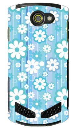 Mobile Phone - フラワーライン （ブルー） produced by COLOR STAGE TORQUE G02 au Coverfull torque g02 ケース torque g02 カバー g02ケース g02カバー トルク g02 ケース トルク g02 カバー 京セラ トルク au torque g02 au トルク ケース au 送料無料