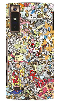 きたむら りょうたろう 「ごちゃごちゃCity-Swing交差点」 URBANO V02 au SECOND SKIN v02 ケース v02 カバー アルバーノ ケース アルバーノ v02 ケース アルバーノ v02 カバー アルバーノ au スマホケース au urbano v02 スマホカバー 送料無料