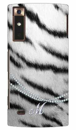 ゼブラ柄イニシャル-M design by ARTWORK URBANO V02 au Coverfull ハードケース v02 ケース v02 カバー アルバーノ ケース アルバーノ v02 ケース アルバーノ v02 カバー アルバーノ au スマホケース au urbano v02 スマホカバー 送料無料